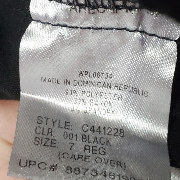 Chaps Black Boys Dress Pants Size 7 - Picture 7 of 7